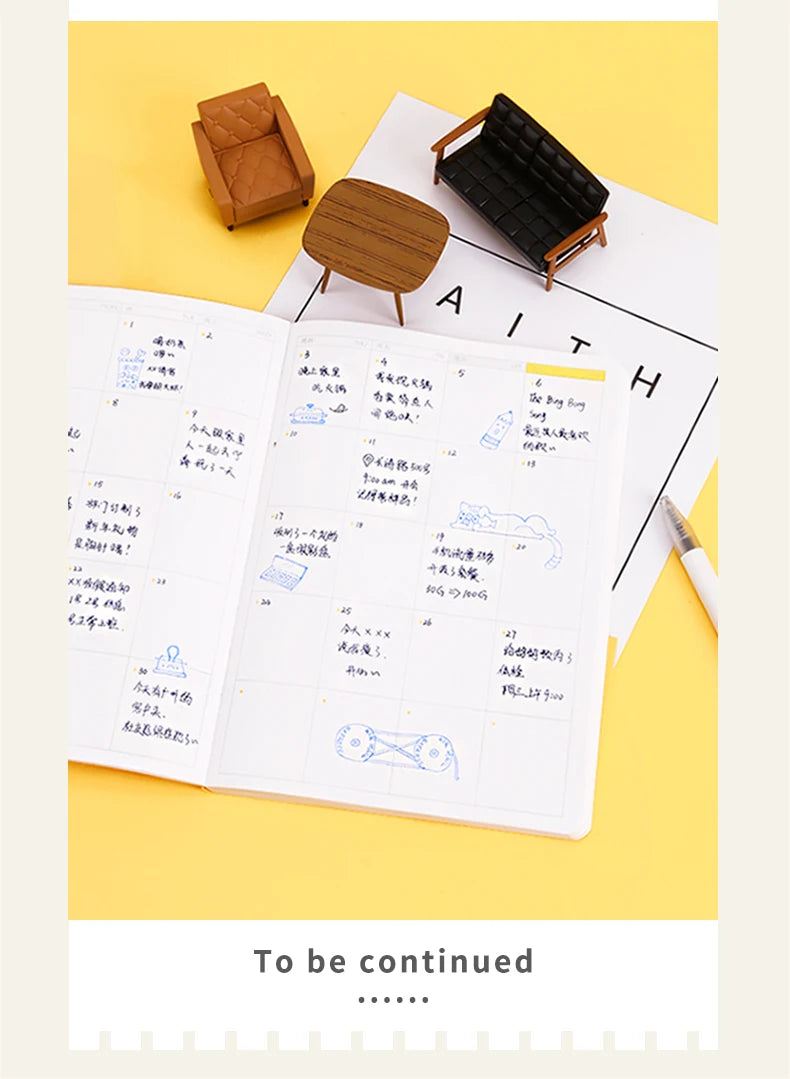 Kinbor Weekly Planner Notebook – Undated Daily & Monthly Agenda Journa