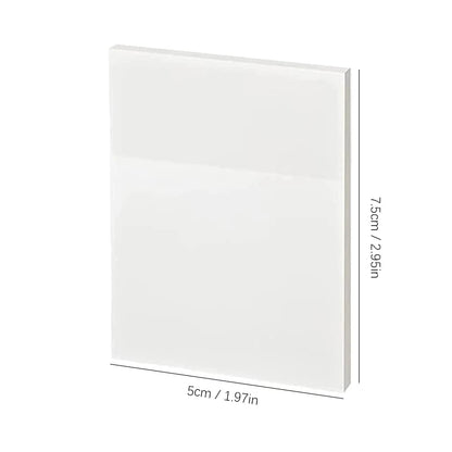 50 Sheets Transparent Sticky Notes – Waterproof Message & Signature Stickers for Notebooks